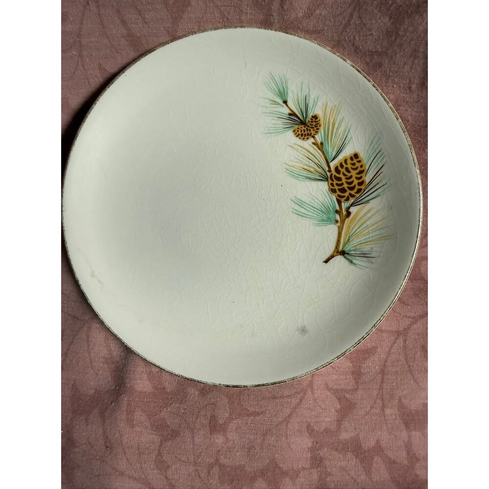 Vintage Royal Pinecone Bread and Butter Plate